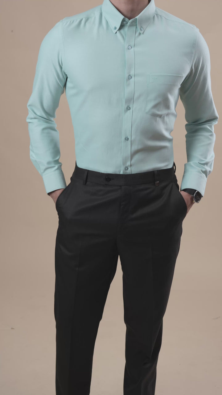 Turquoise Oxford Solid Shirt