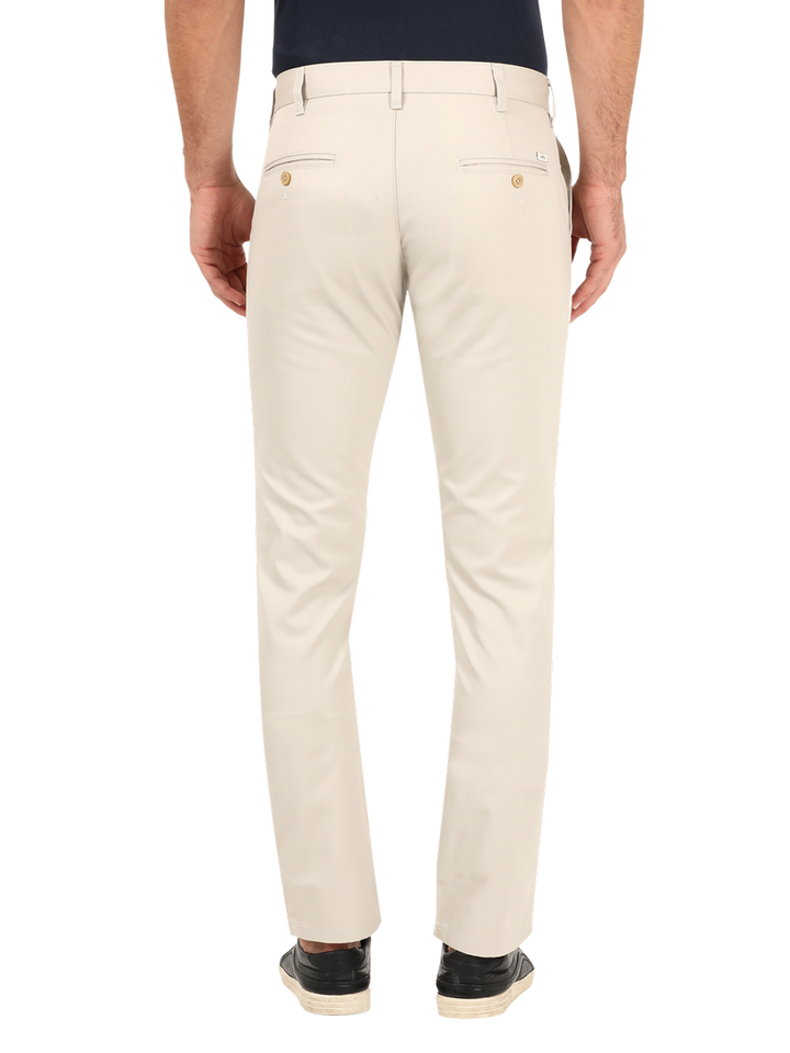 Beige Casual Core Trousers