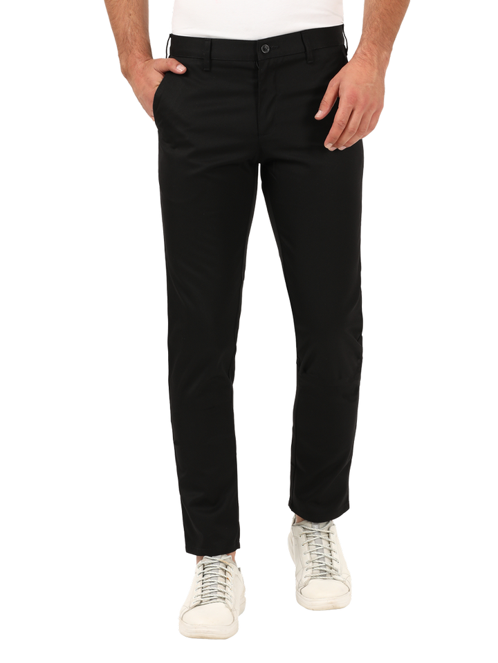 Black Casual Core Trousers