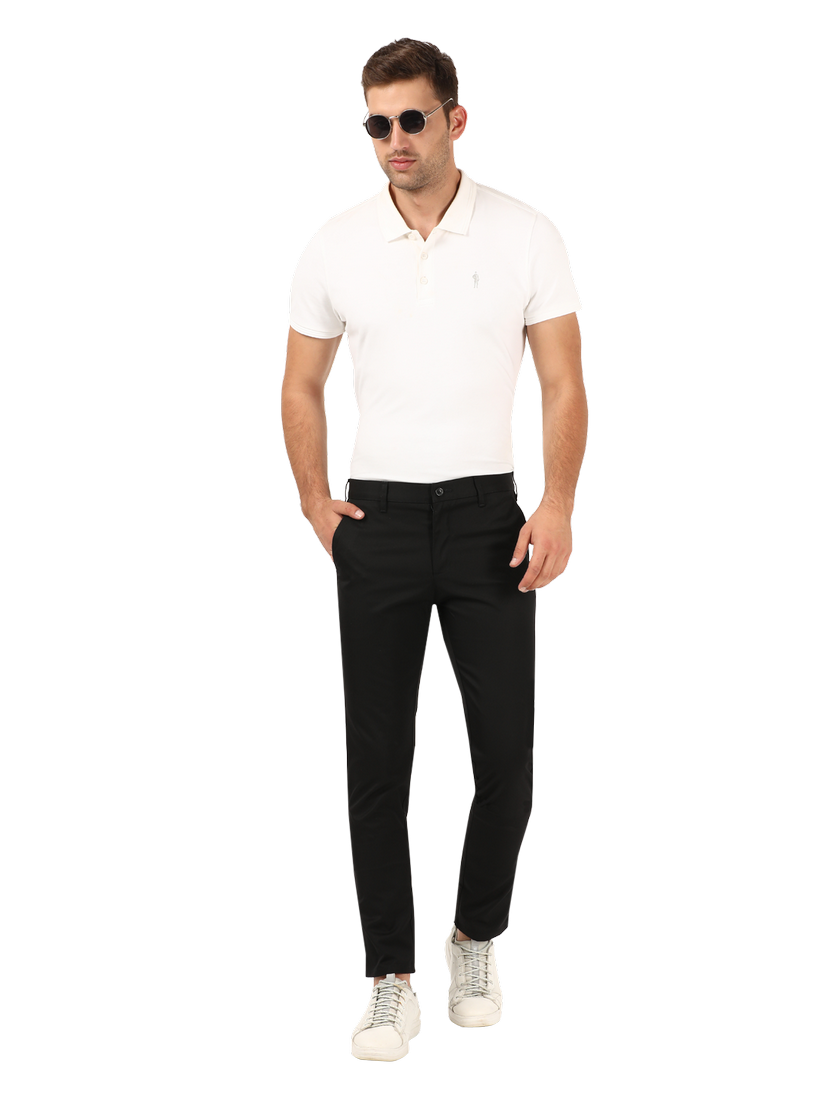 Black Casual Core Trousers