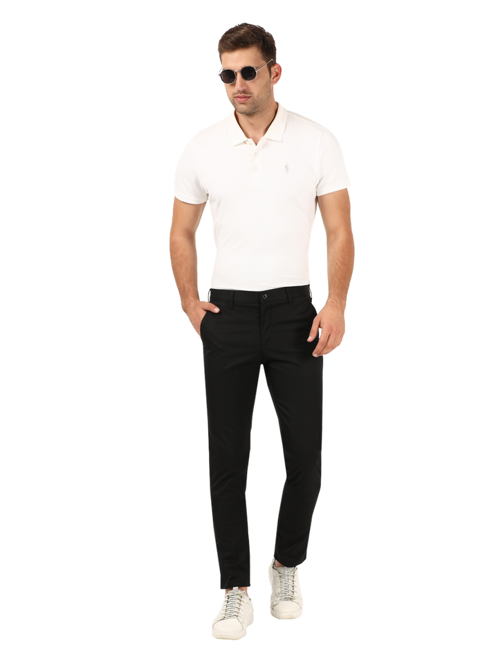 Black Casual Core Trousers