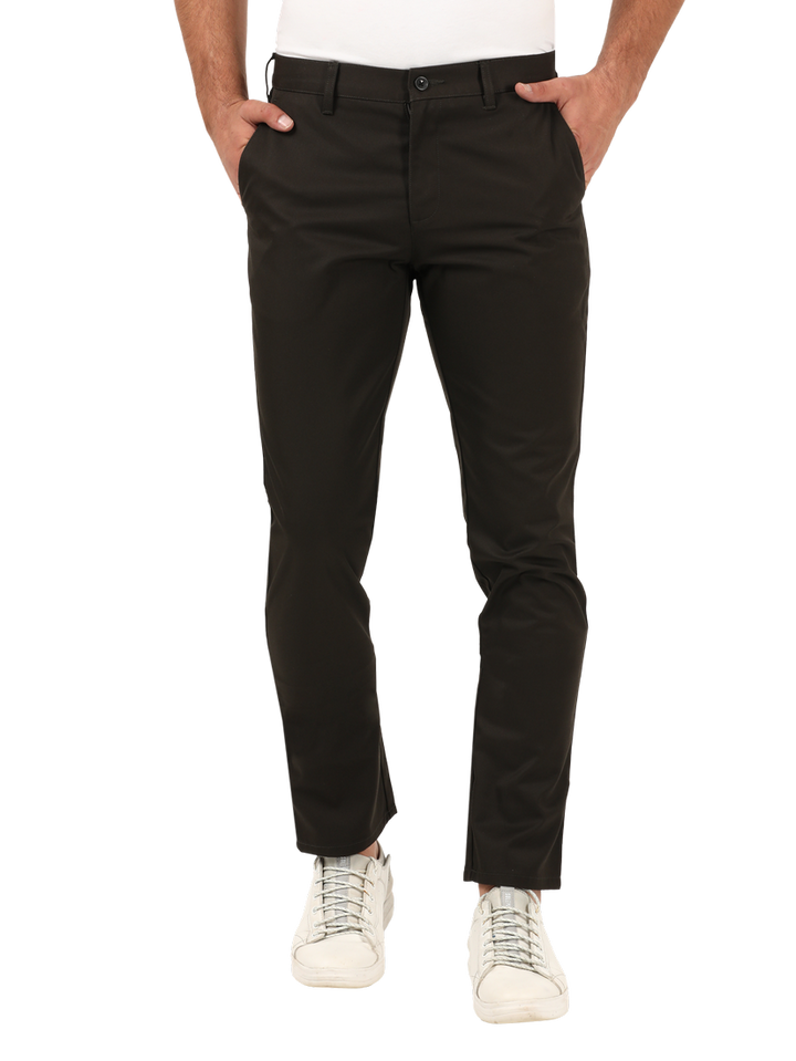 D.Olive Casual Core Trousers