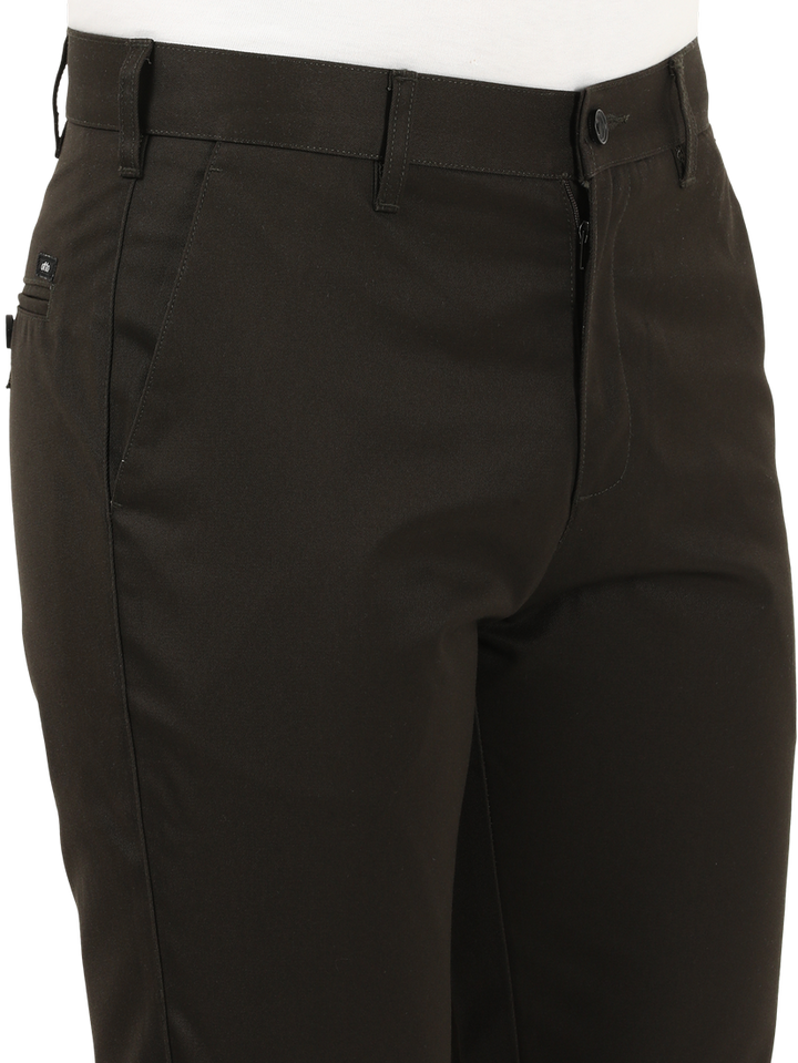 D.Olive Casual Core Trousers