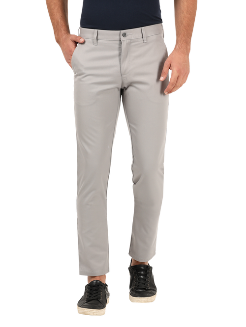 Light Grey Casual Core Trousers