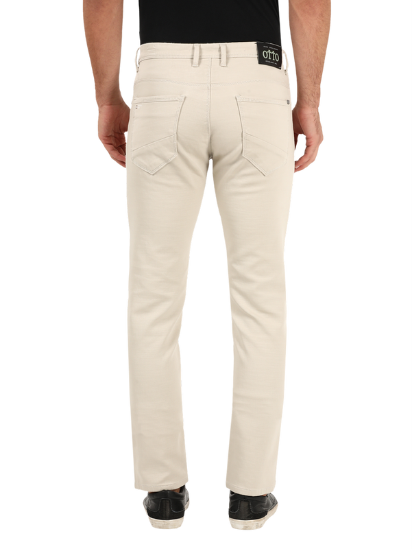 Beige Denim Core Trousers