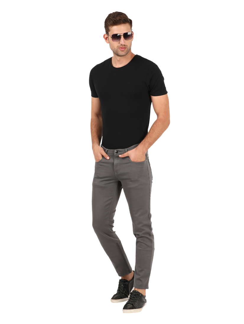 Dark Grey Denim Core Trousers