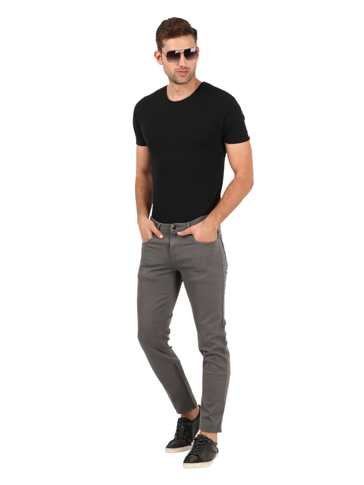 Dark Grey Denim Core Trousers