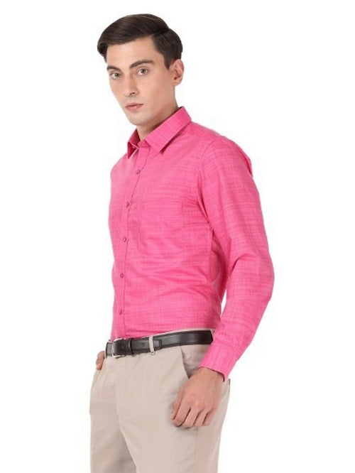 OTTO - Pink Plain Shirt. Slim Fit - IMPERIAL-OD_PINK –