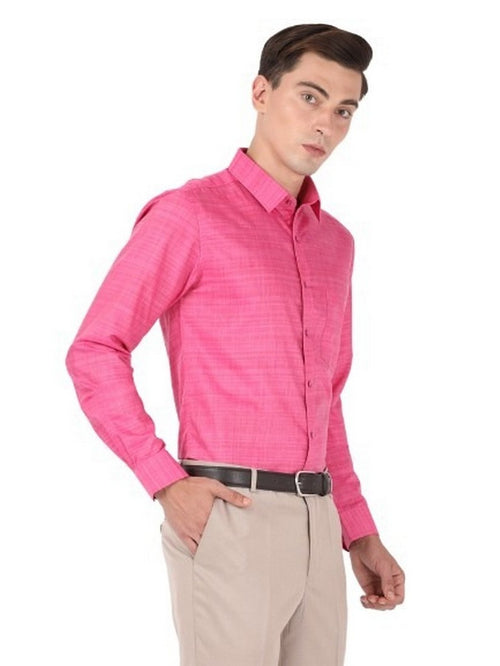 OTTO - Pink Plain Shirt. Slim Fit - IMPERIAL-OD_PINK –