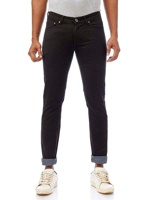 Black Core Denim Trousers