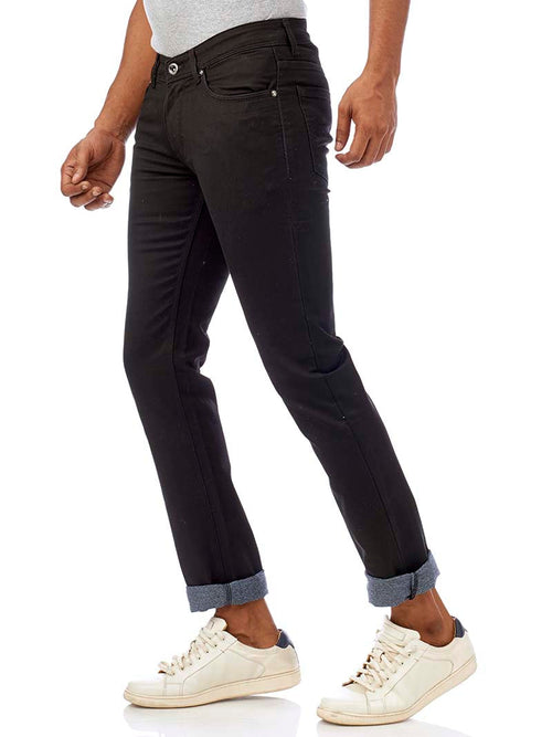 Black Core Denim Trousers