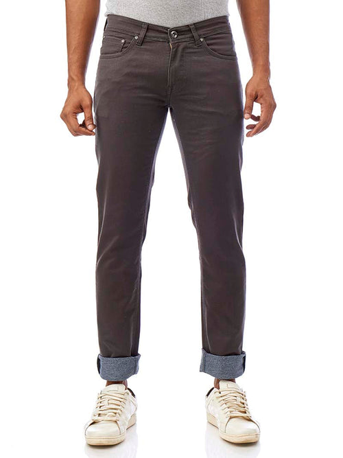 Dark Grey Core Denim Trousers