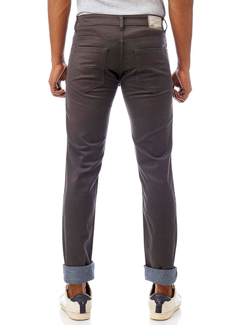 Dark Grey Core Denim Trousers