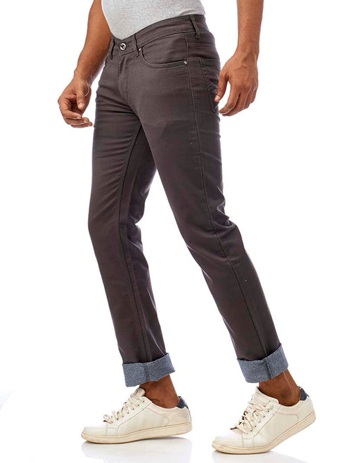 Dark Grey Core Denim Trousers