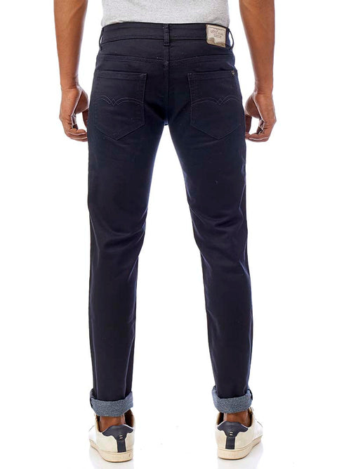 Navy Core Denim Trousers