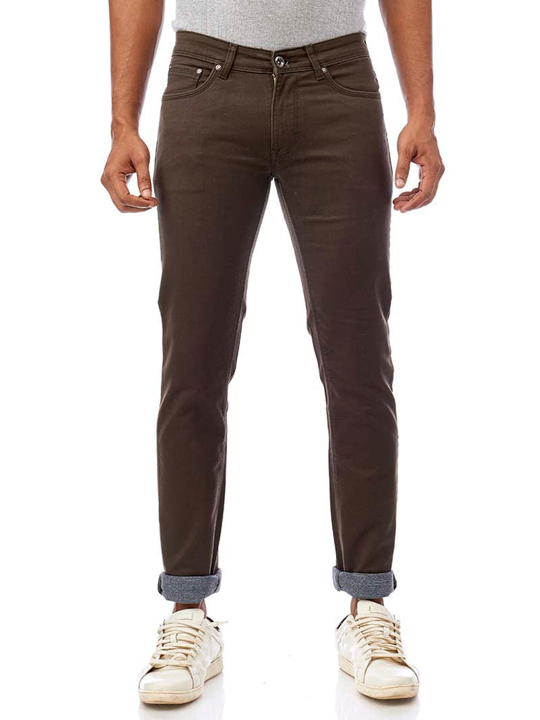 Buy Rust Brown Regular Fit Overdyed Denim Jeans from Next USA