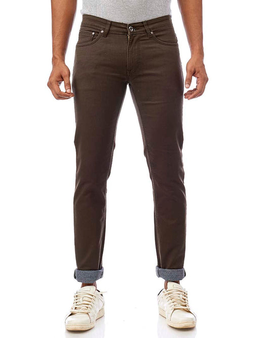 Olive Core Denim Trousers