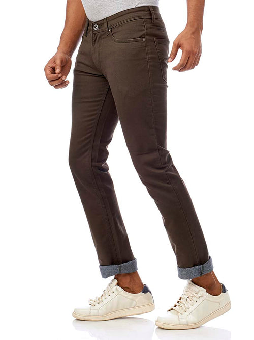 Olive Core Denim Trousers