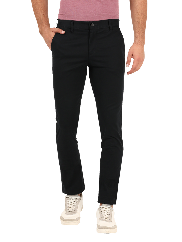 Black Casual Core Trousers