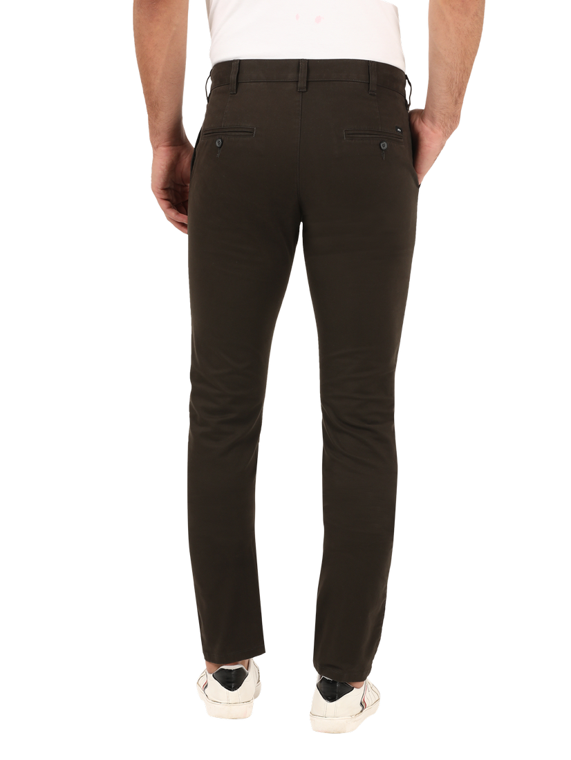 Dark Olive Casual Core Trousers