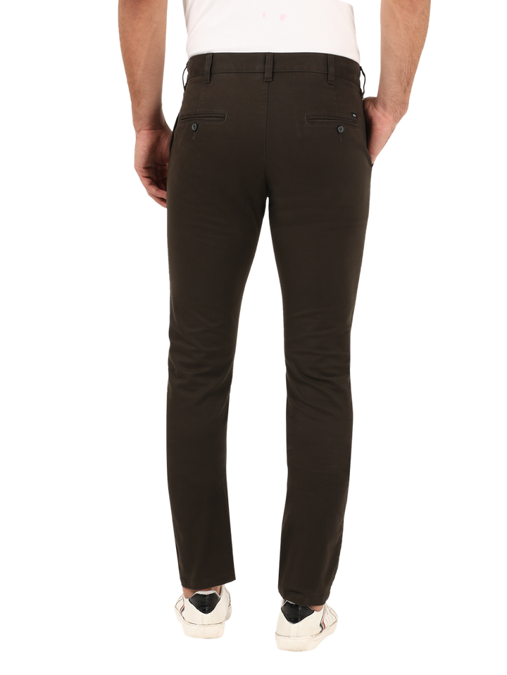 D.Olive Casual Core Trousers