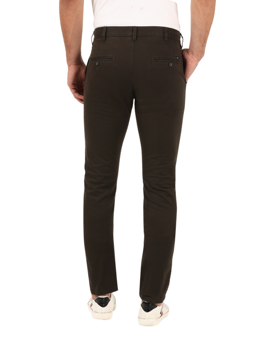 D.Olive Casual Core Trousers