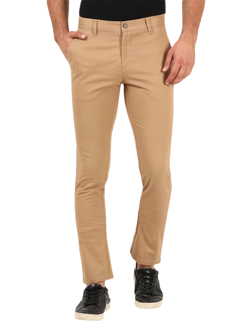 Khaki Casual Core Trousers -