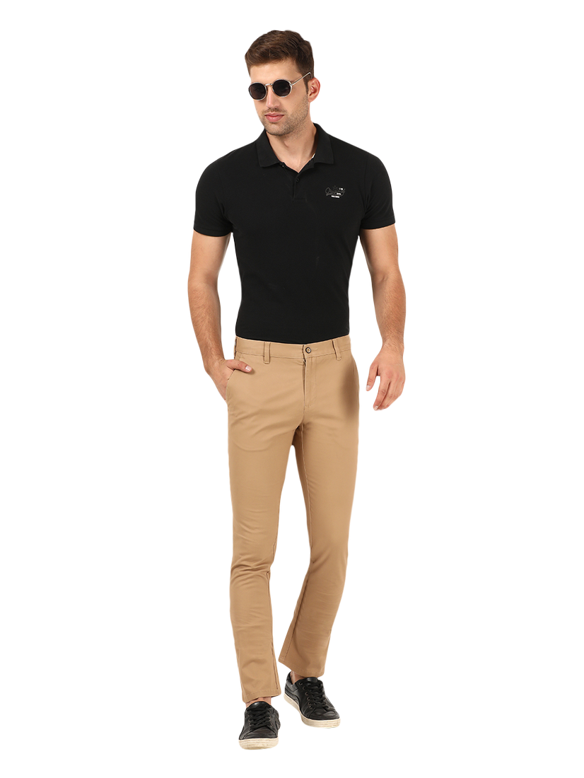 Khaki Casual Core Trousers -