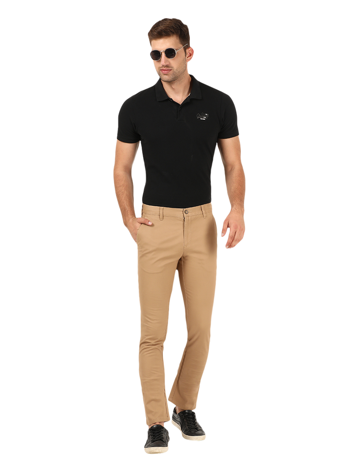 Khaki Casual Core Trousers -