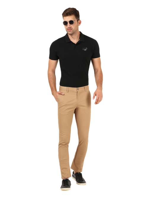 Khaki Casual Core Trousers -