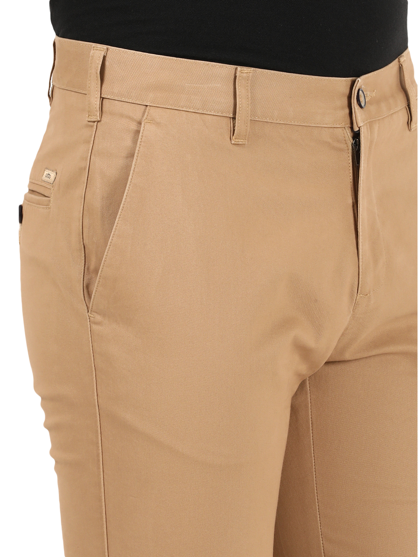 Khaki Casual Core Trousers -