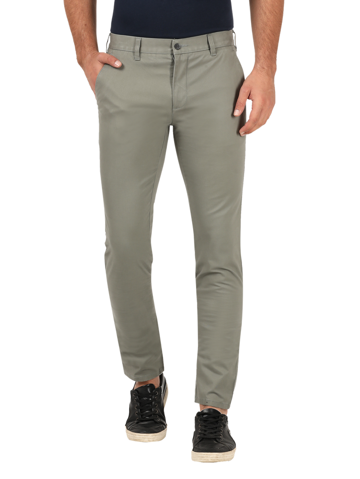 Light Grey Casual Core Trousers