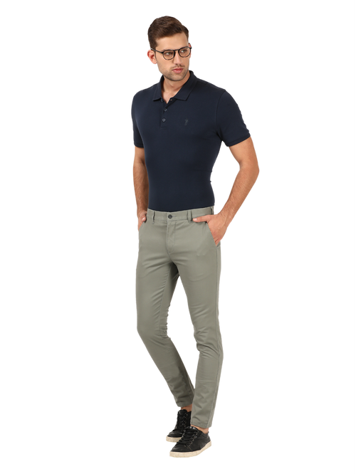 Light Grey Casual Core Trousers