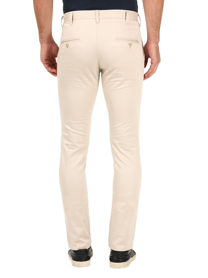 Beige Casual Core Trousers