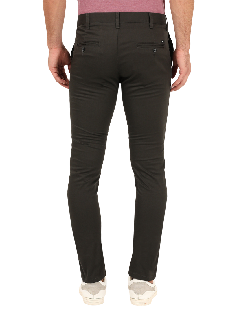 Dark Olive Casual Core Trousers