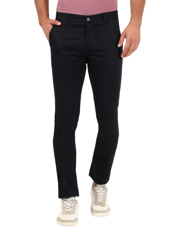 Dark Navy Casual Core Trousers