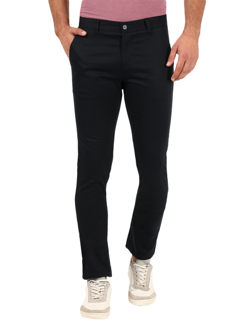 Dark Navy Casual Core Trousers