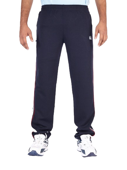 Cotton Blend - Navy Track Pants  - SAVONA-NAVY