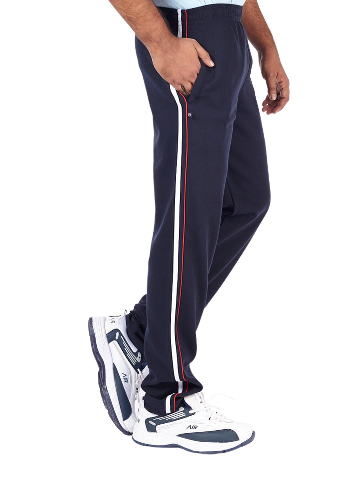 Cotton Blend - Navy Track Pants  - SAVONA-NAVY