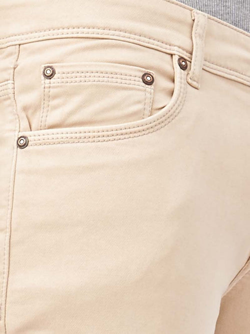 Beige Core Denim Trousers