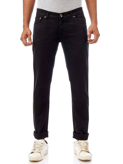 Black Core Denim Trousers