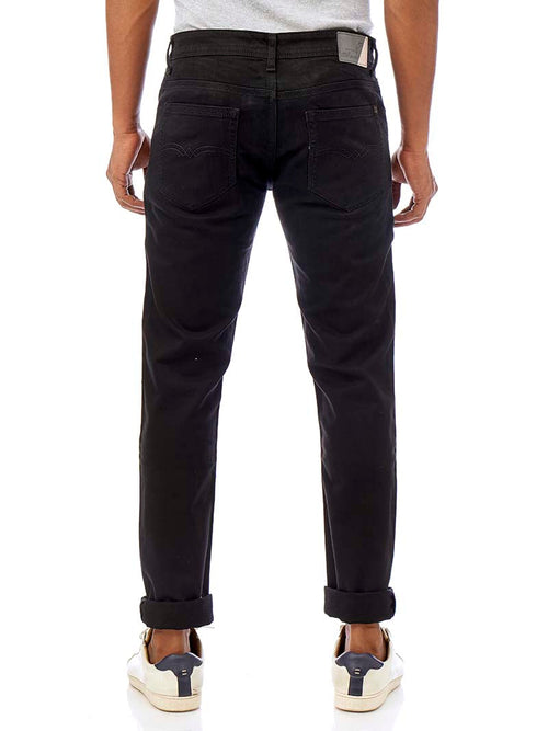 Black Core Denim Trousers