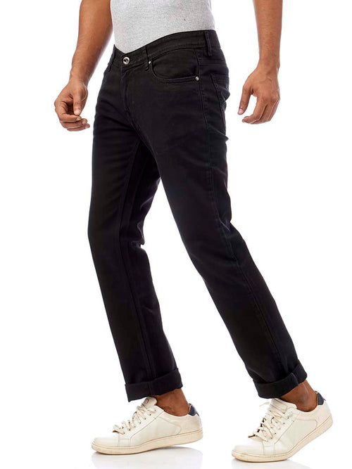 Black Core Denim Trousers