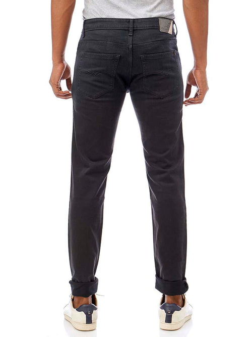 Dark Grey Core Denim Trousers