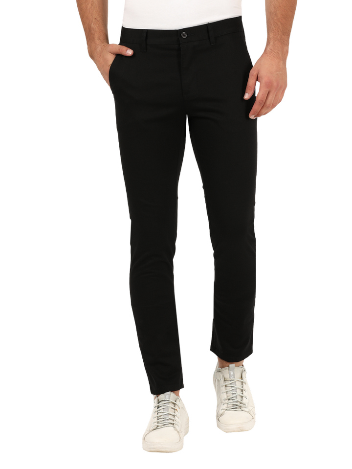 Black Casual Core Trousers