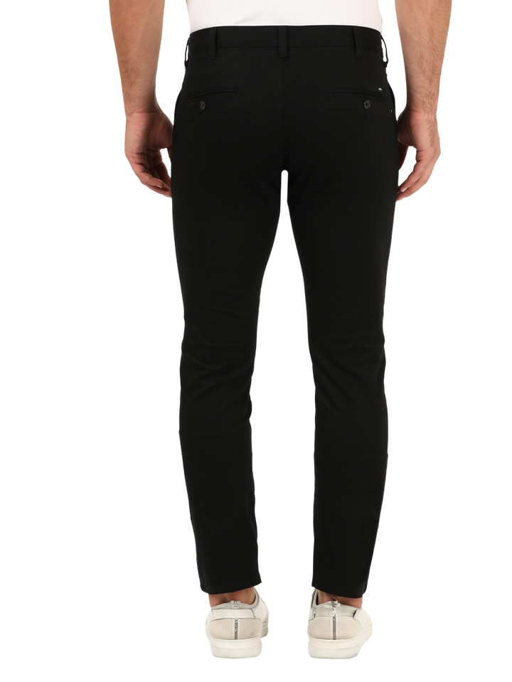 Black Casual Core Trousers - YAARIS-BLACK