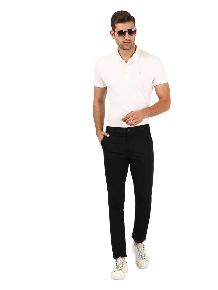 Black Casual Core Trousers