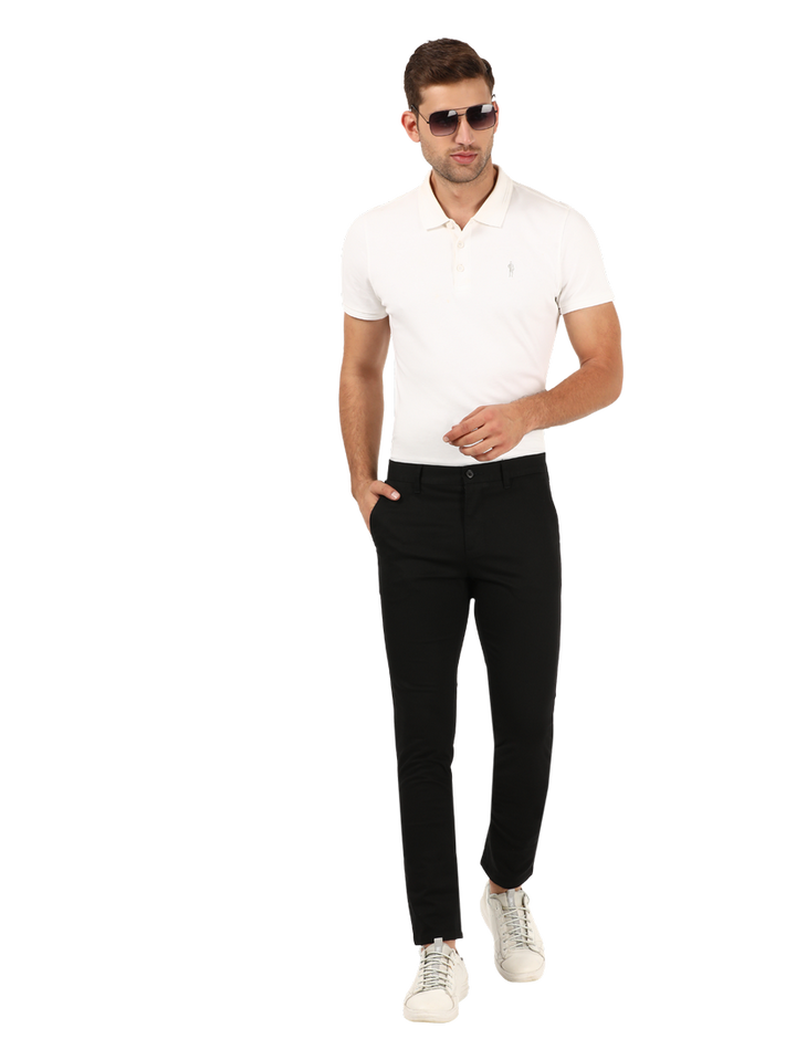 Black Casual Core Trousers