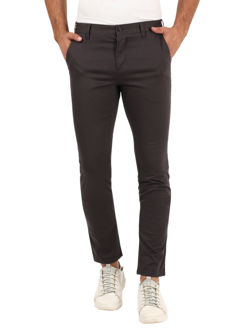 D.Grey Casual Core Trousers - YAARIS-D.GREY