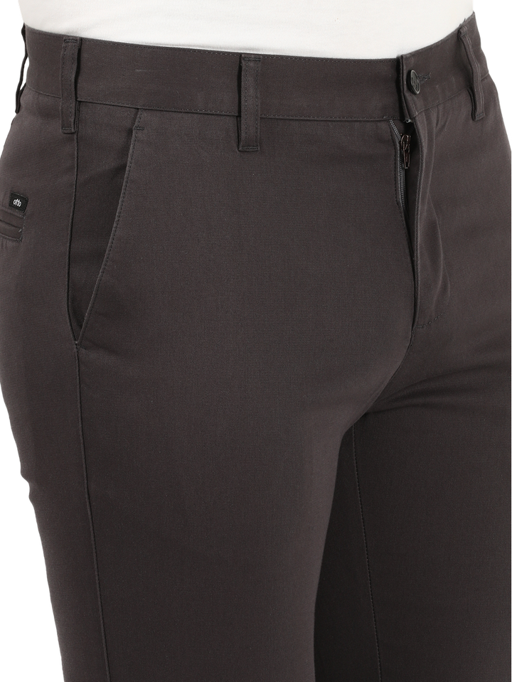 Dark Grey Casual Core Trousers